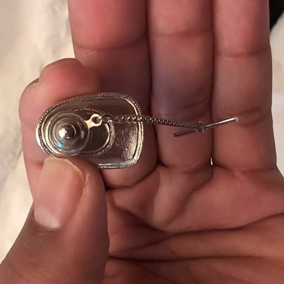 Silver Toned Firefighters Hat Tie Pin - Picture 8 of 12